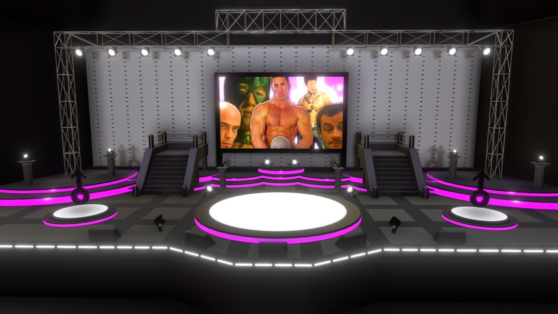 stage gachimuchi 3d model