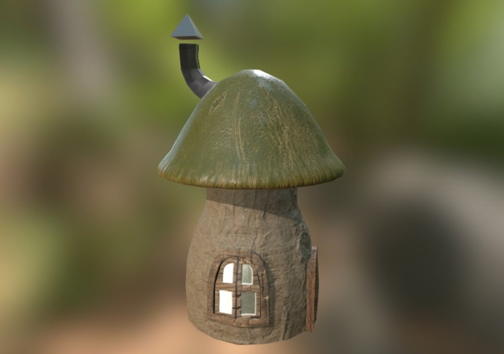 Mushroomhouse 3d model