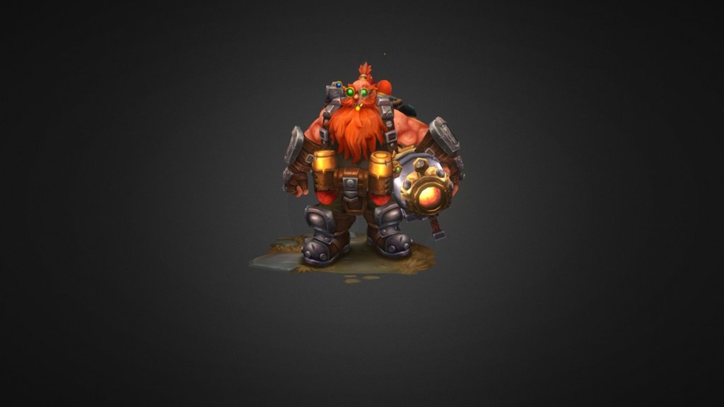 Dwarf Mortar 3d model