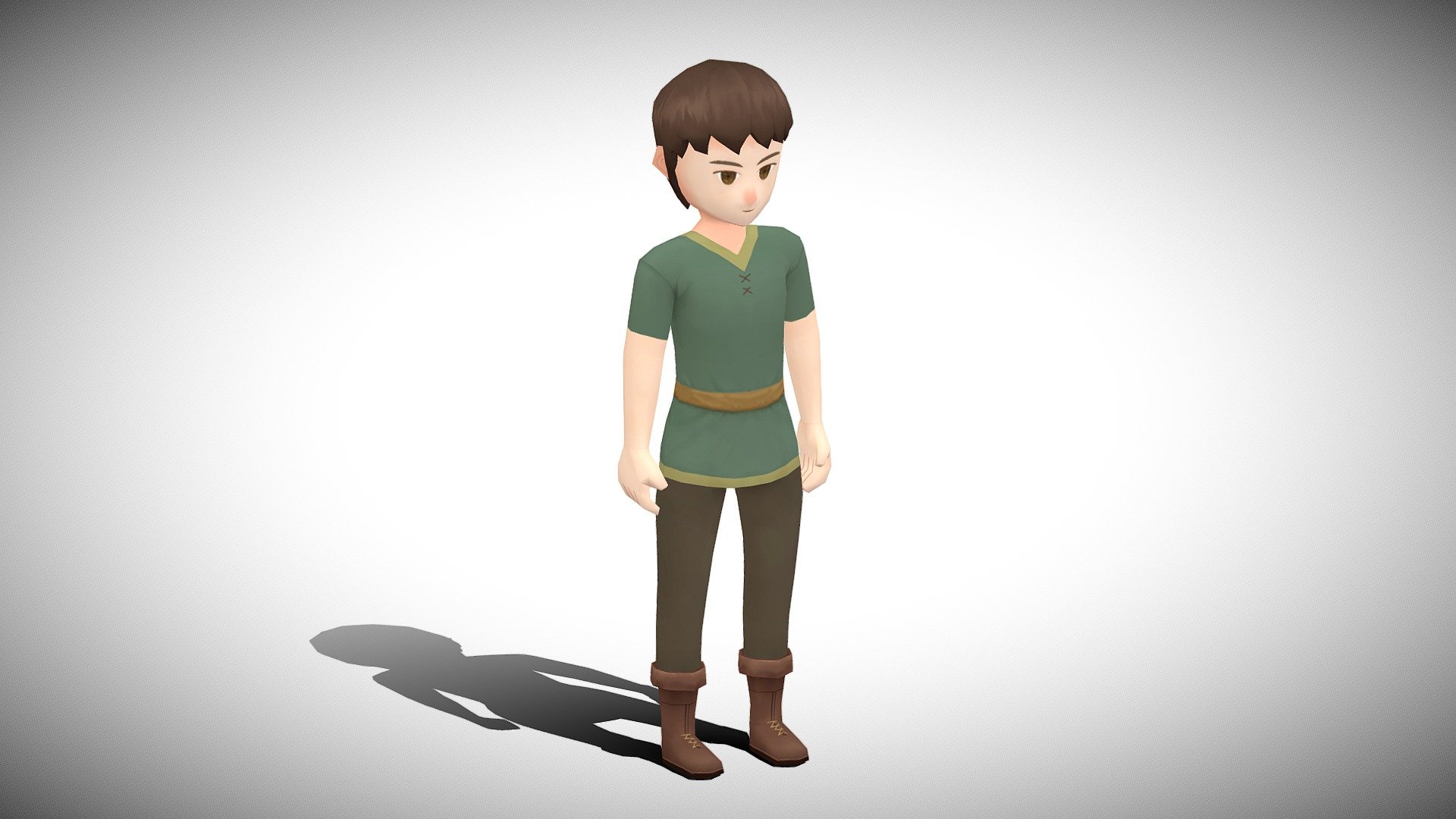 Stylized NPC 3d model