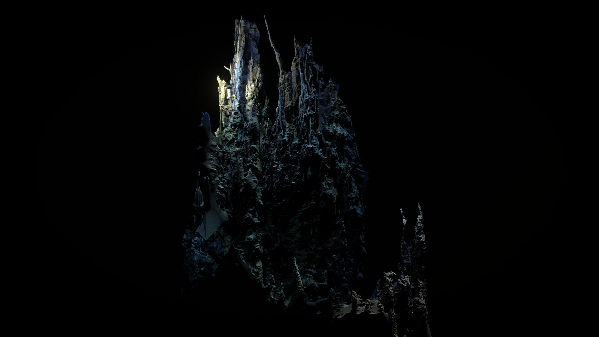 Low Poly Deep Sea Hydrothermal Vent #4 3d model