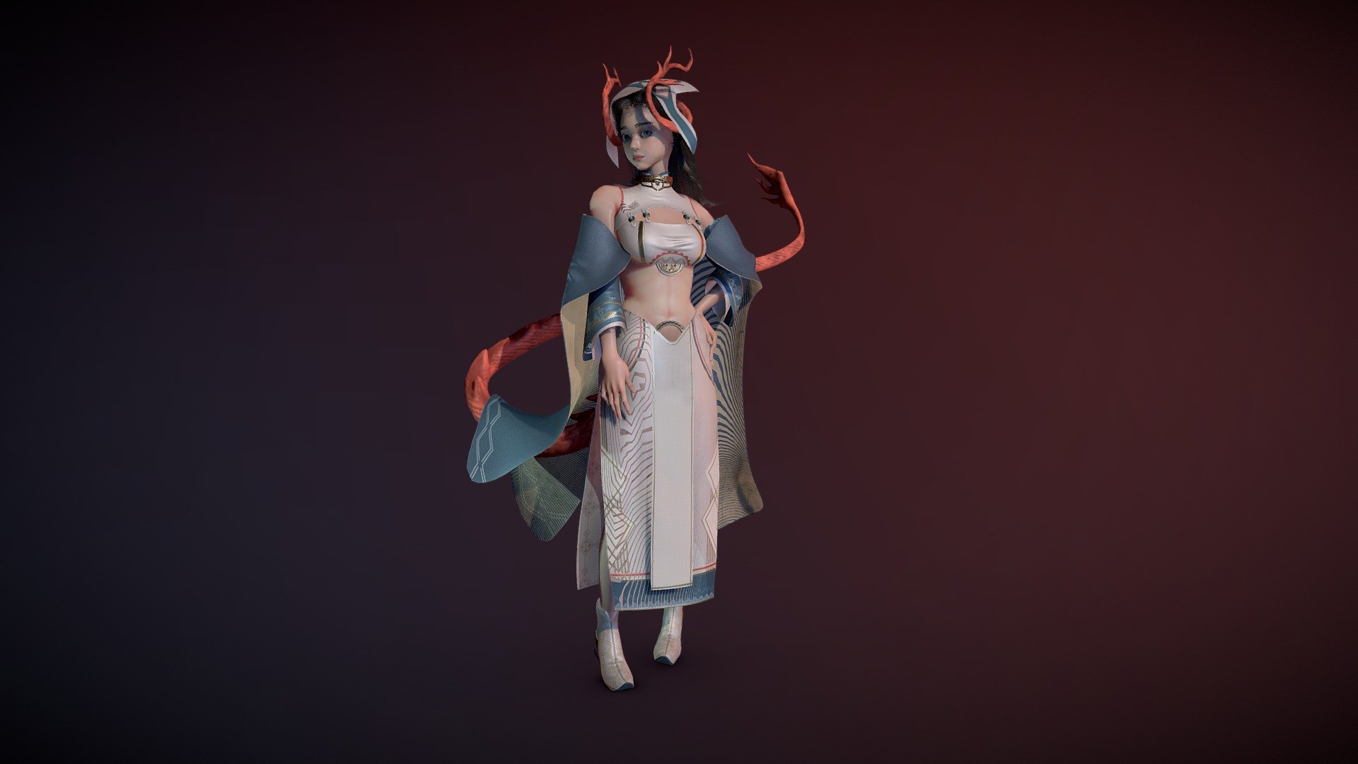 Dragon Girl 3d model