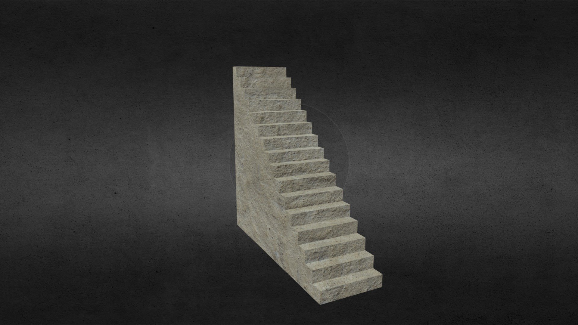 Concrete Stairs 3d model