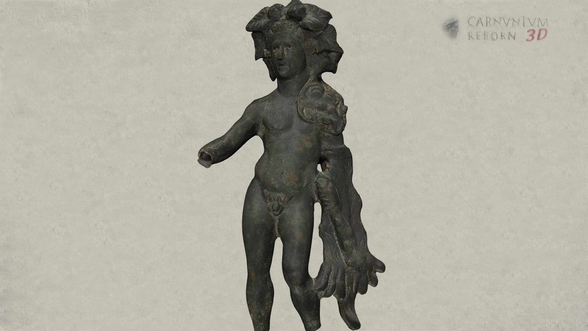 Herkulesstatuette 3d model