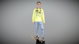 Young man on skateboard 333