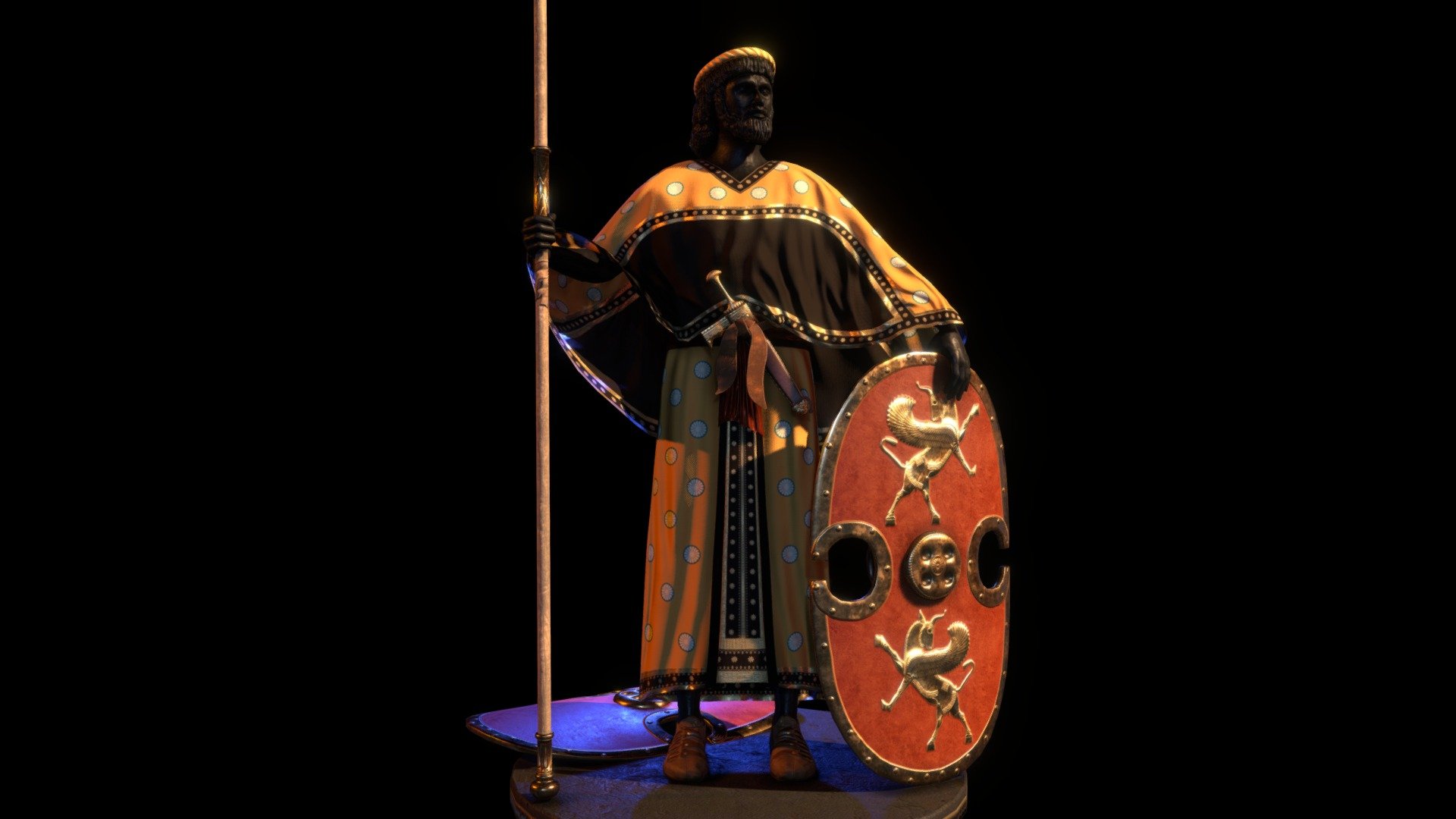 Achaemenid Soldier #1 3d model