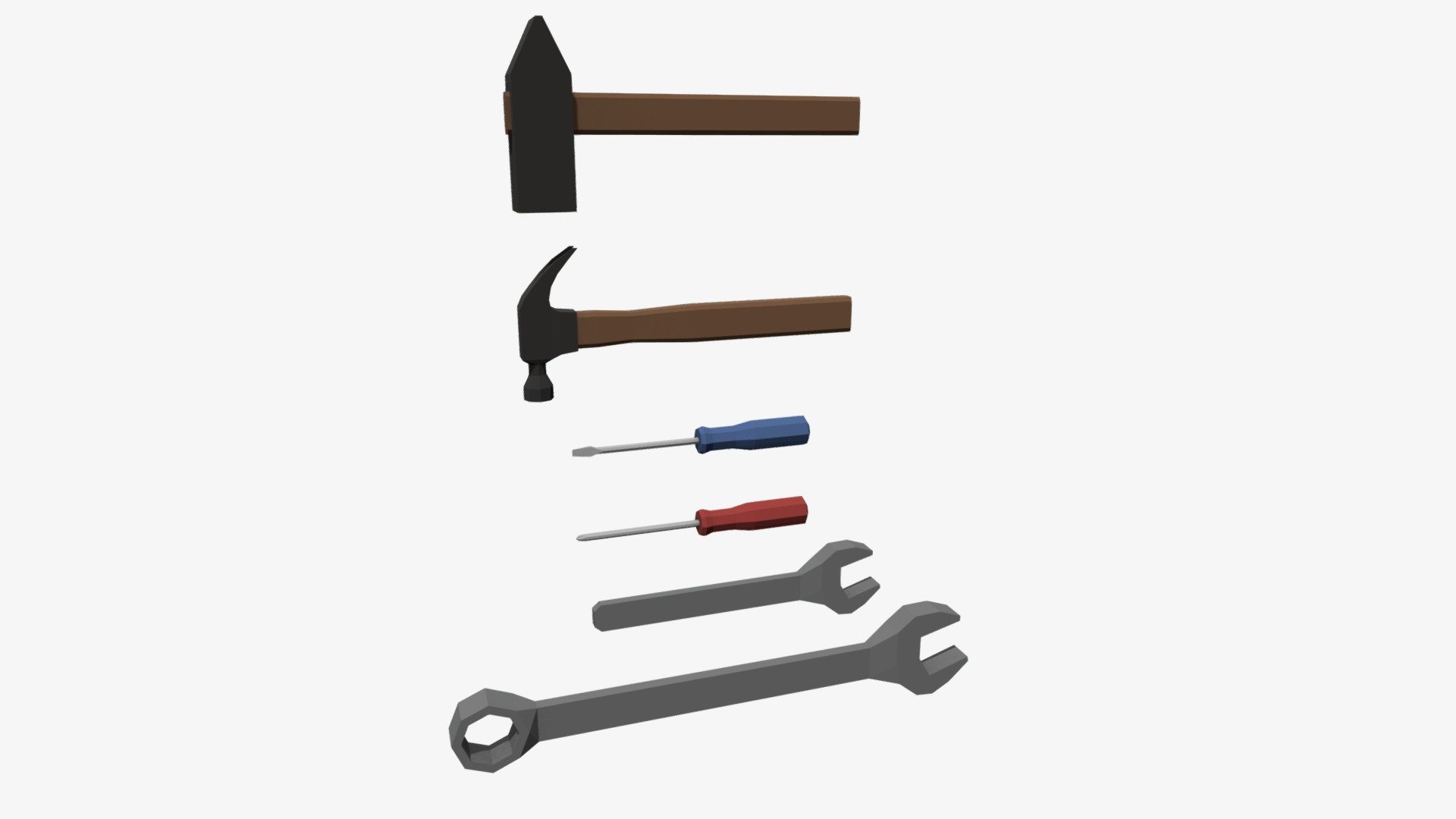 Low Poly Tools 3d model