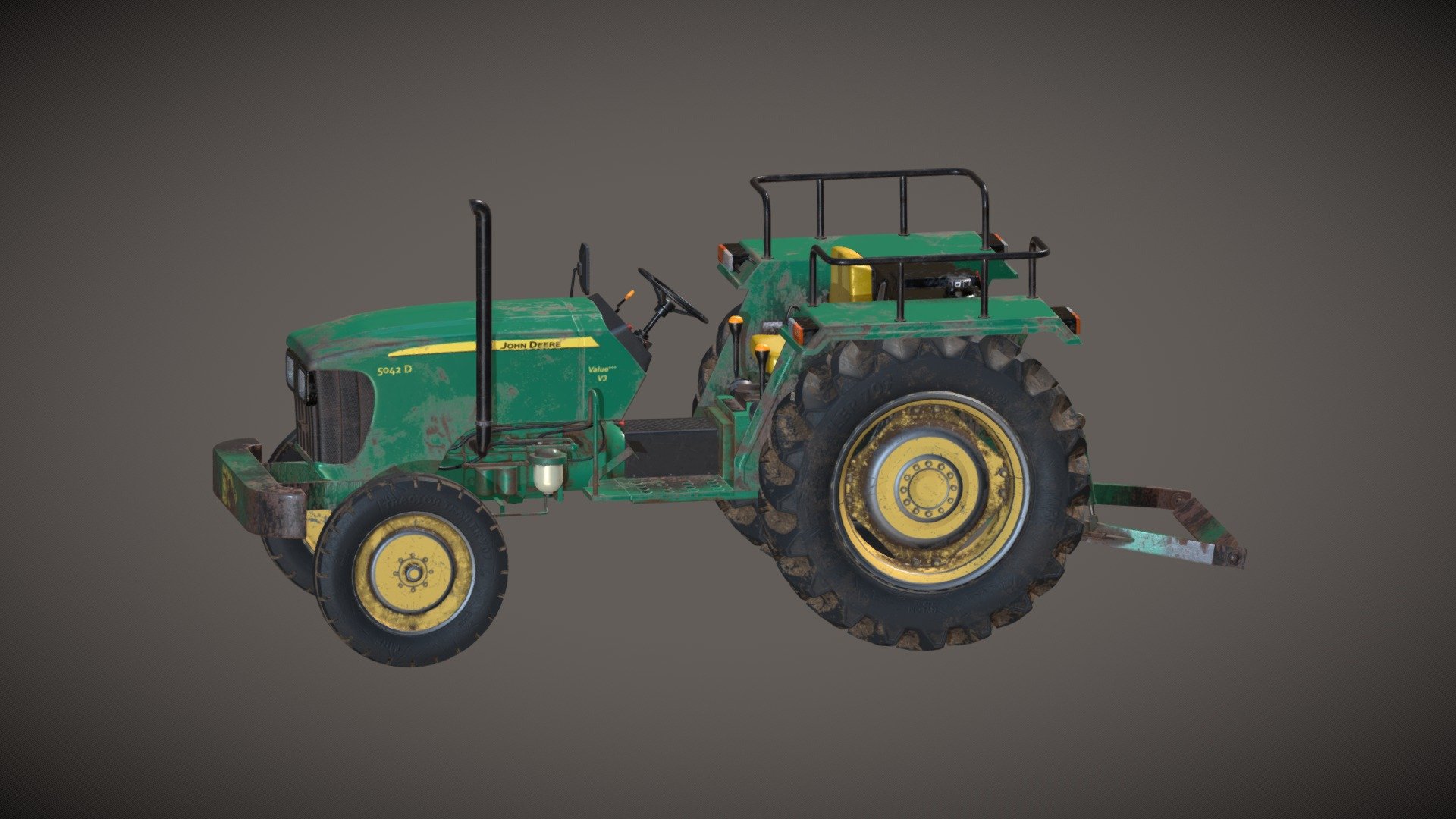 old_tractor 3d model