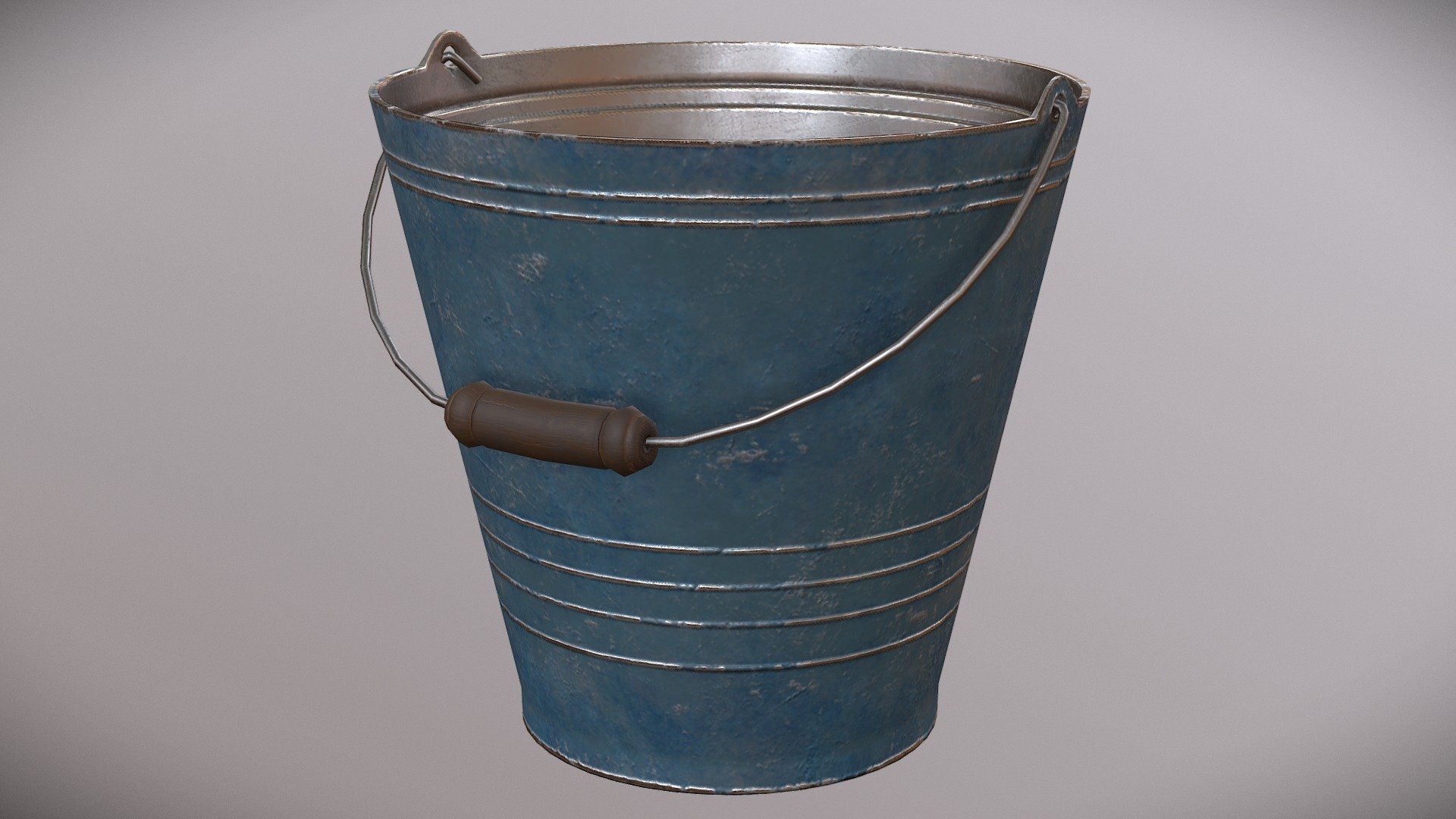 Metal Bucket 3d model