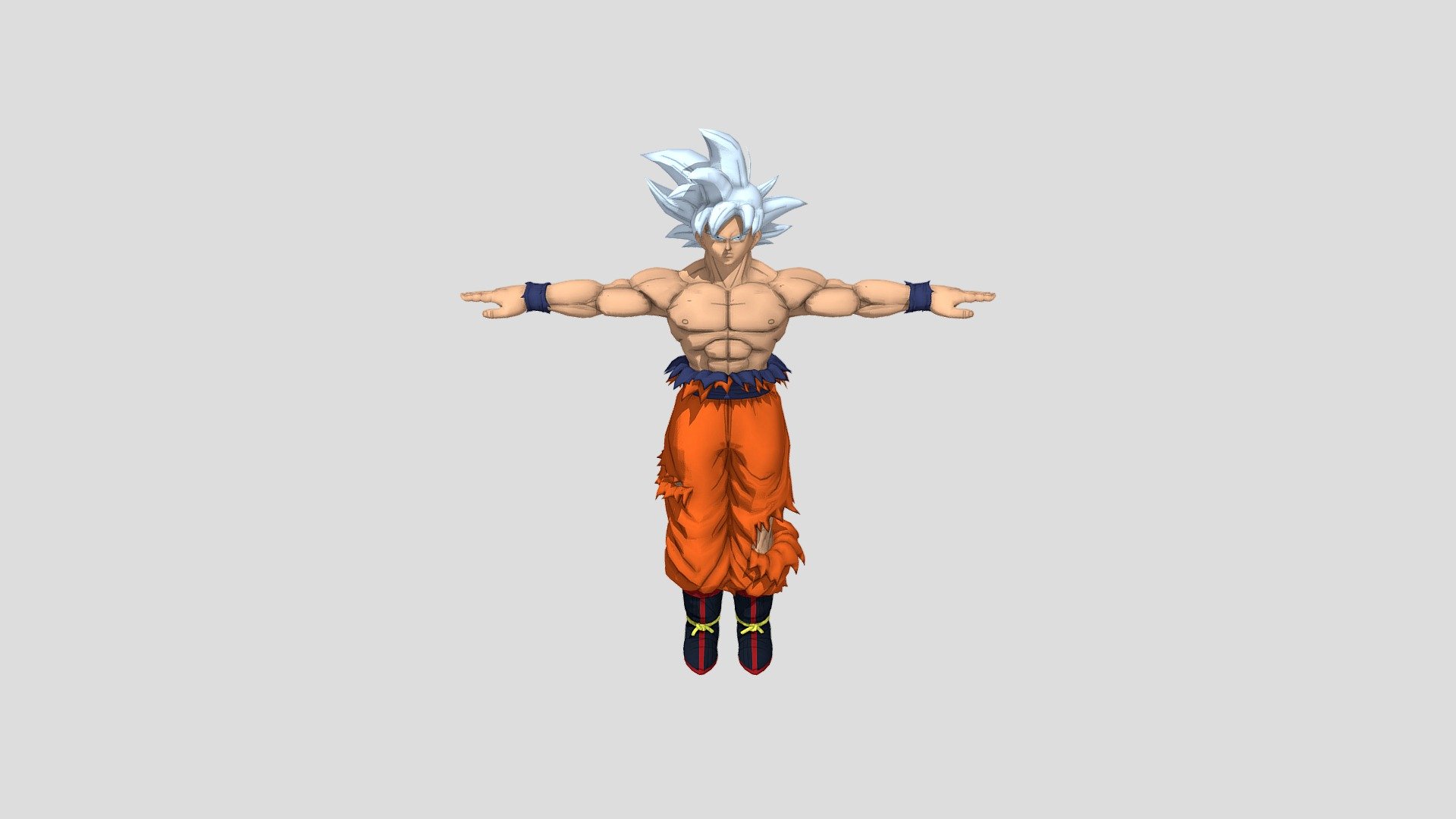 goku ultra instinto dominado 3d model