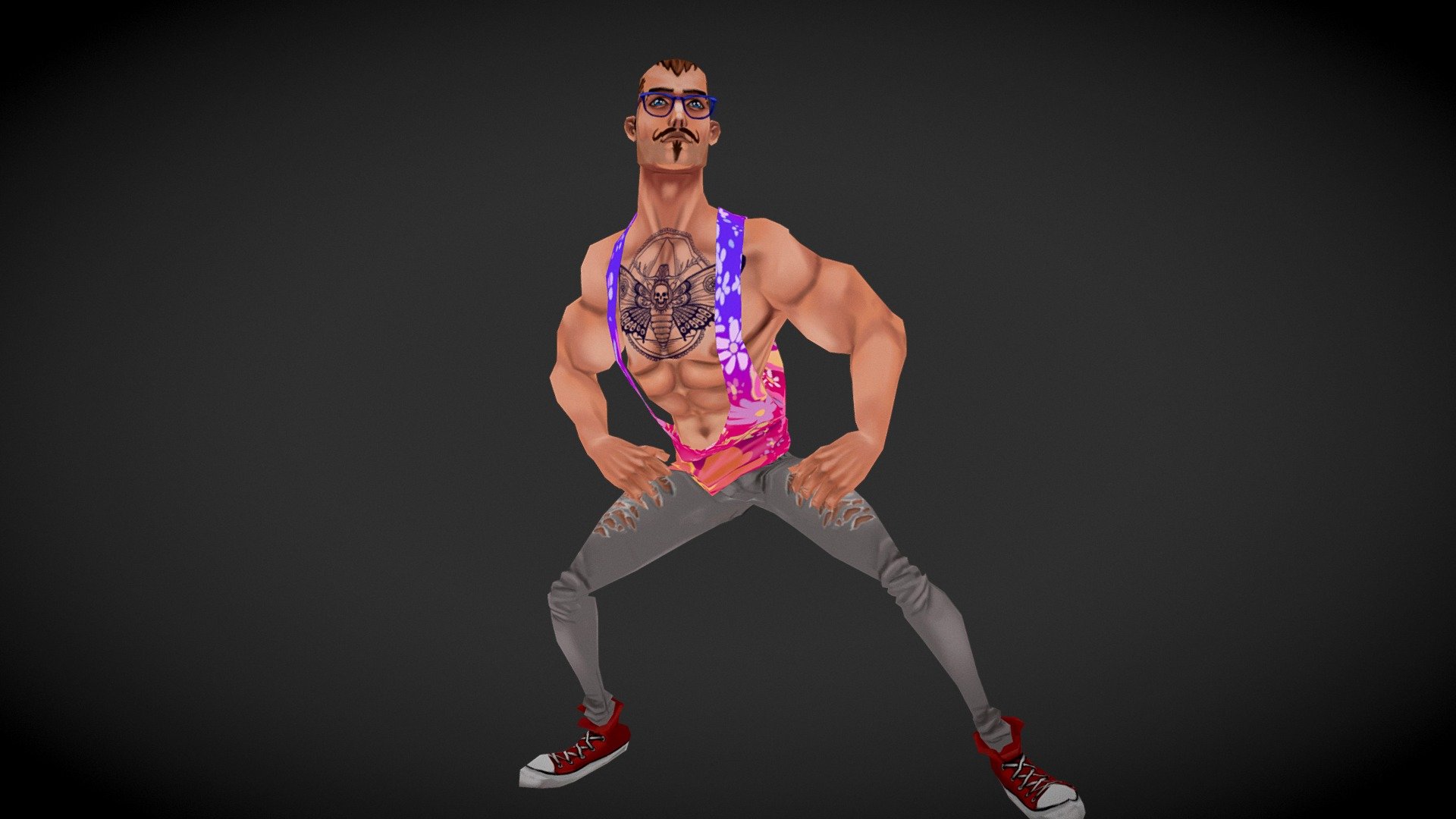 Hipster Dance 3d model