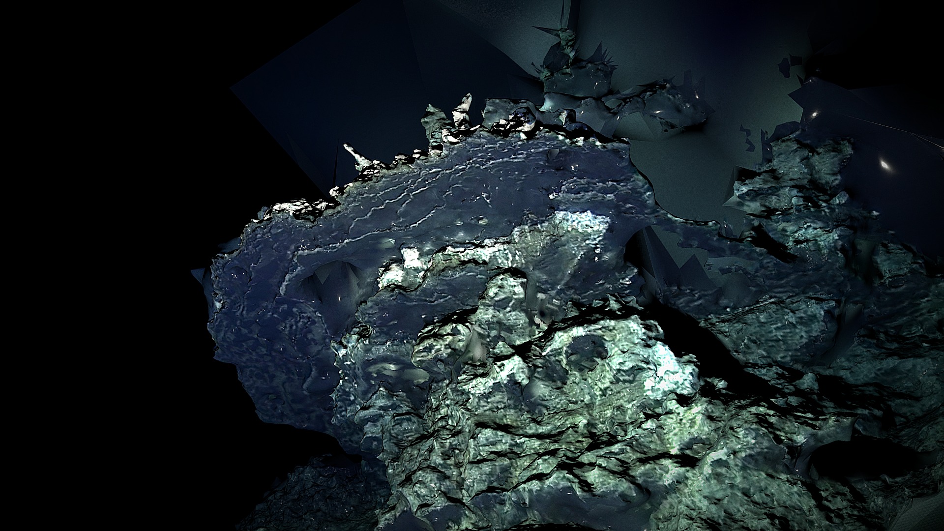 Low Poly Deep Sea Hydrothermal Vent #8 3d model