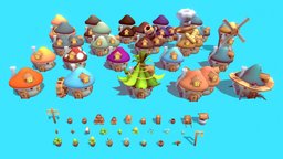 Mushroom House Pack