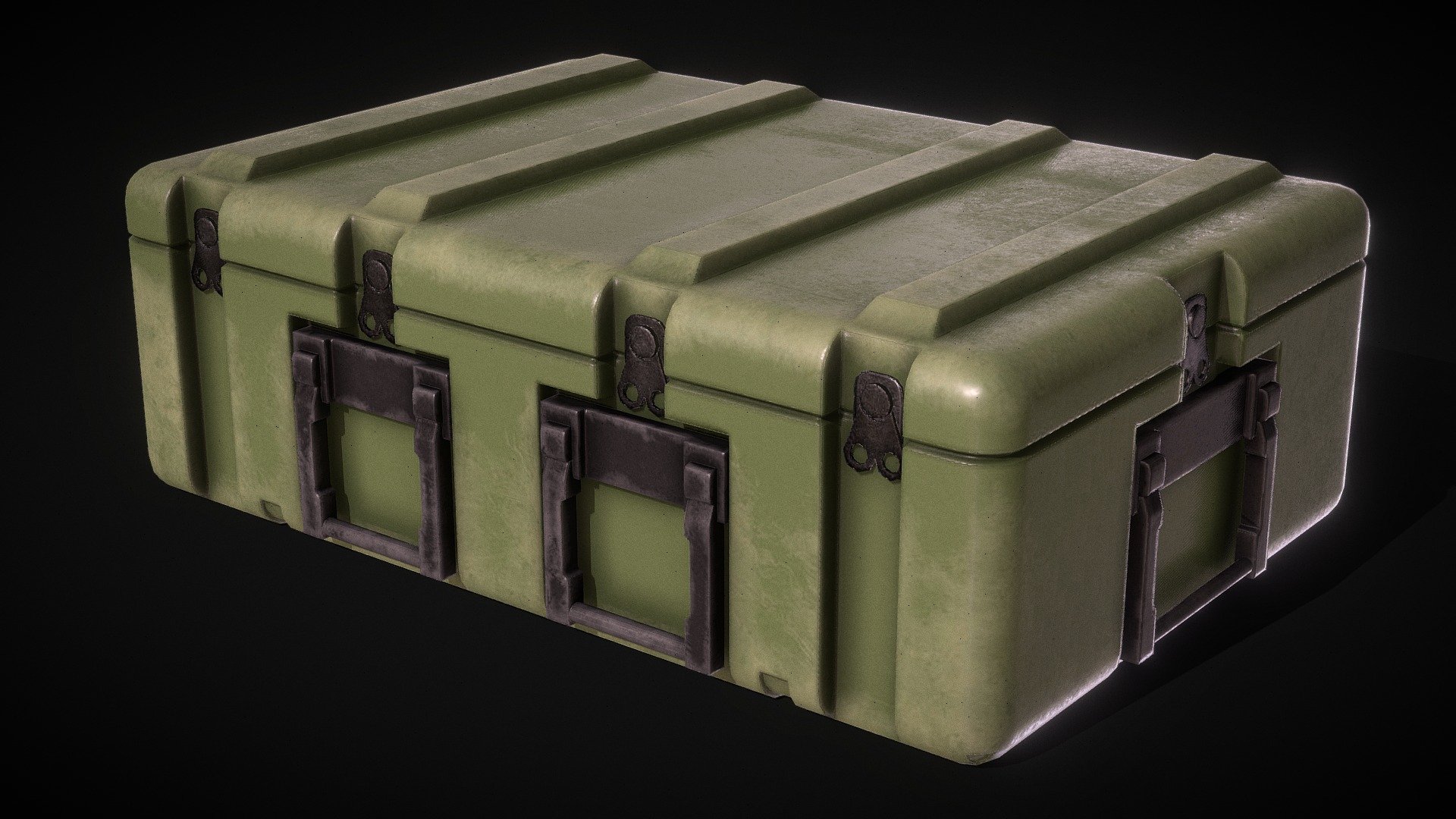 Lowpoly Military Box 3d model