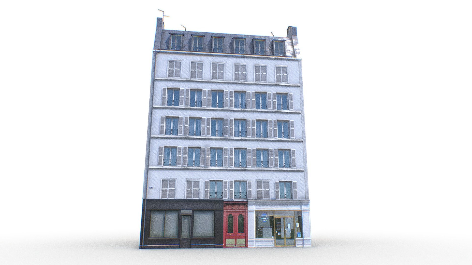 Parisian Classical Building 3d model