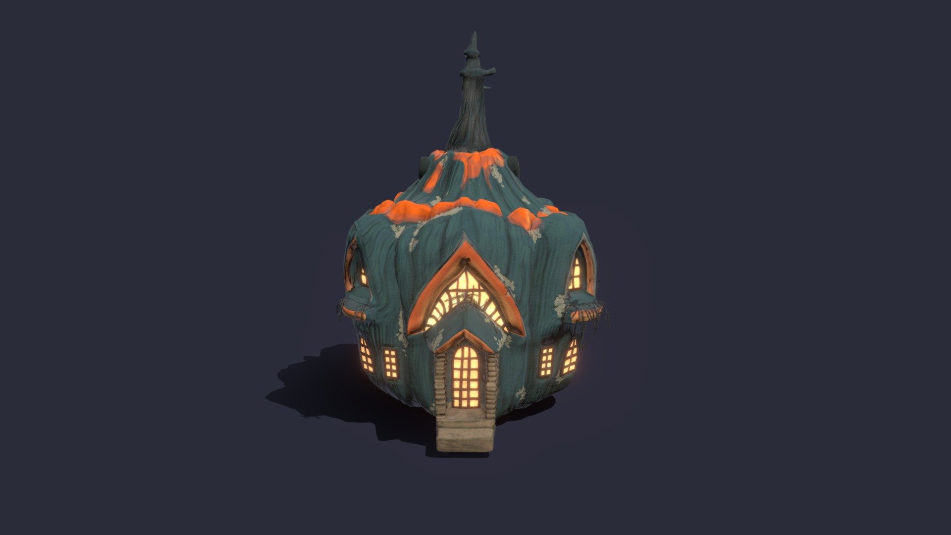 Pumpkin House 3d model