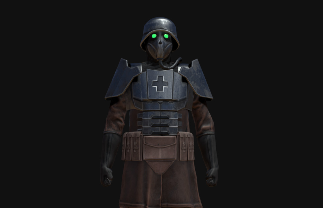 Steam Punk Engineer 3d model