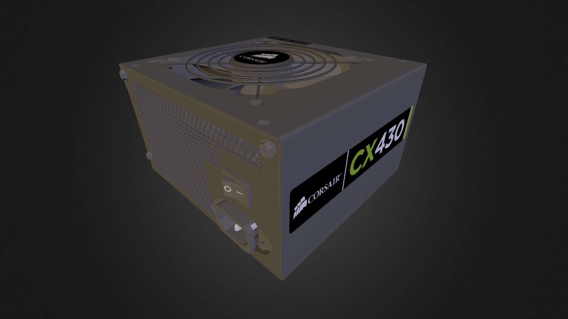 Corsair PSU 3d model