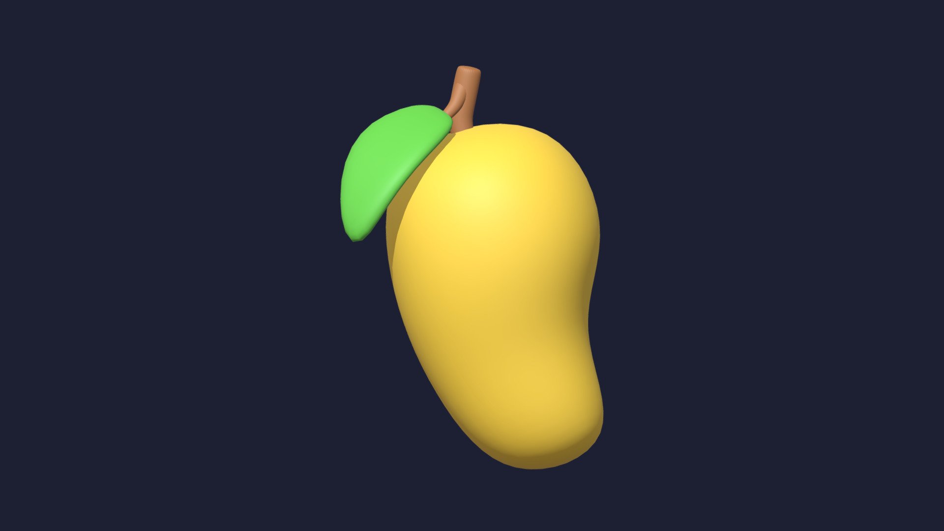 Mango Icon 3d model