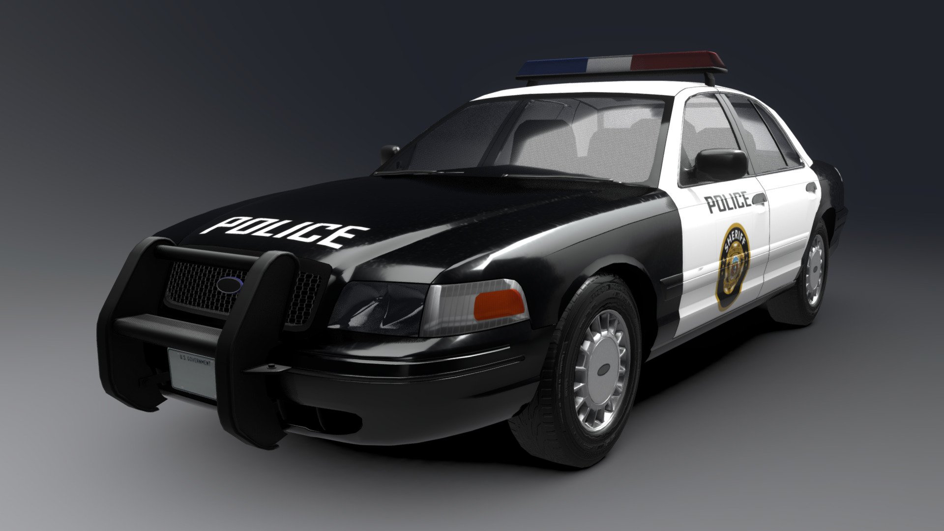 Police Interceptor 3d model