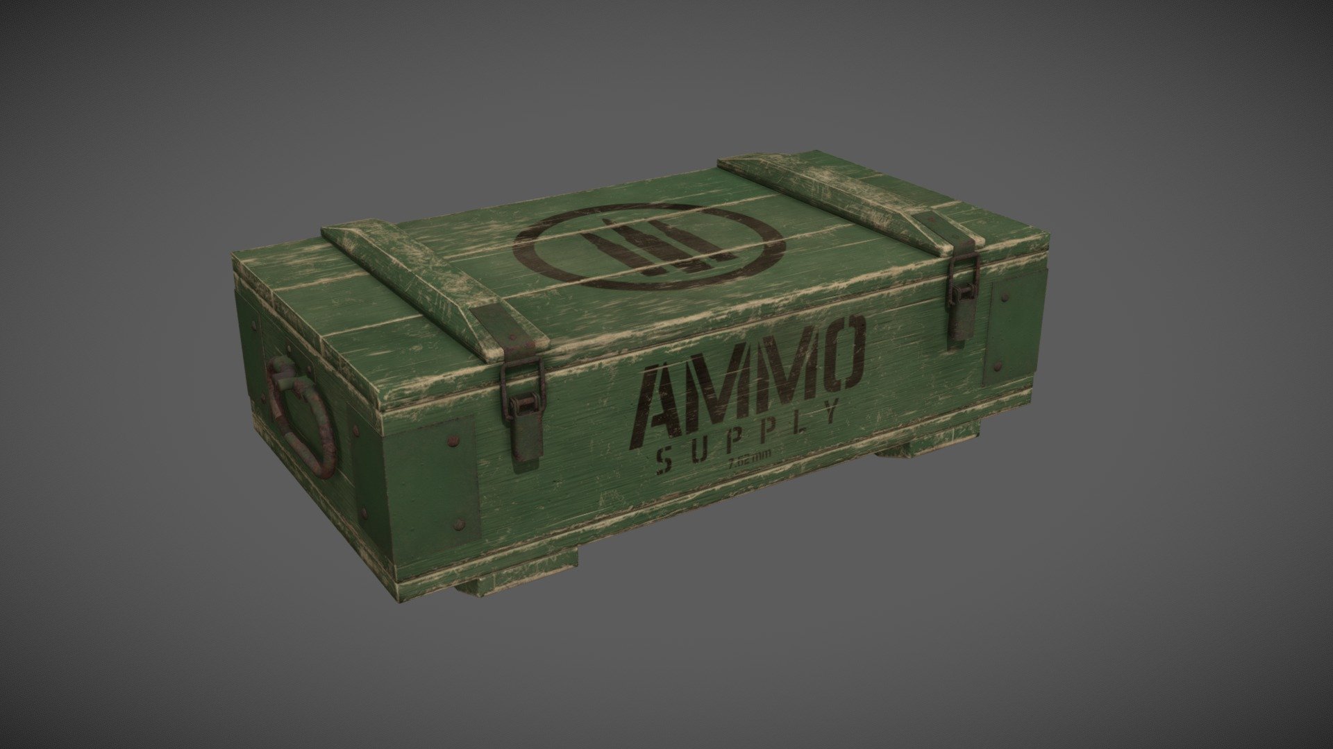 Army Supply Box 3d model