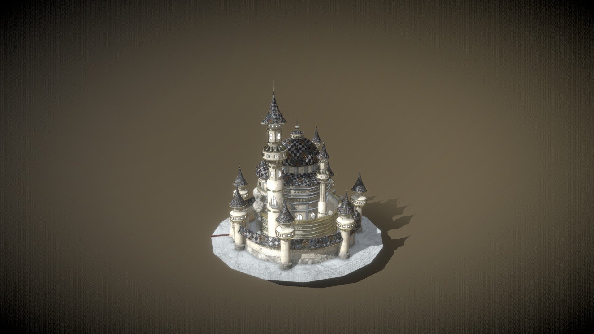 3D Fantasy Castle Concept 3d model