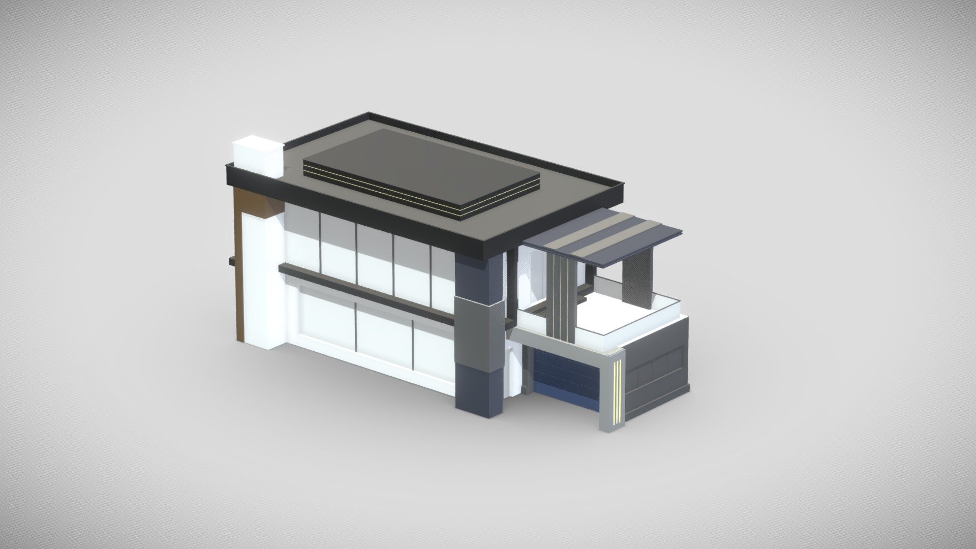 Modern home 3d model