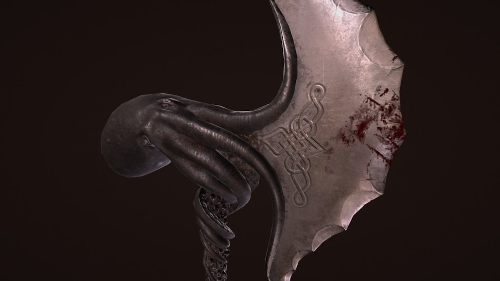 Poseidons axe Octopus 3d model