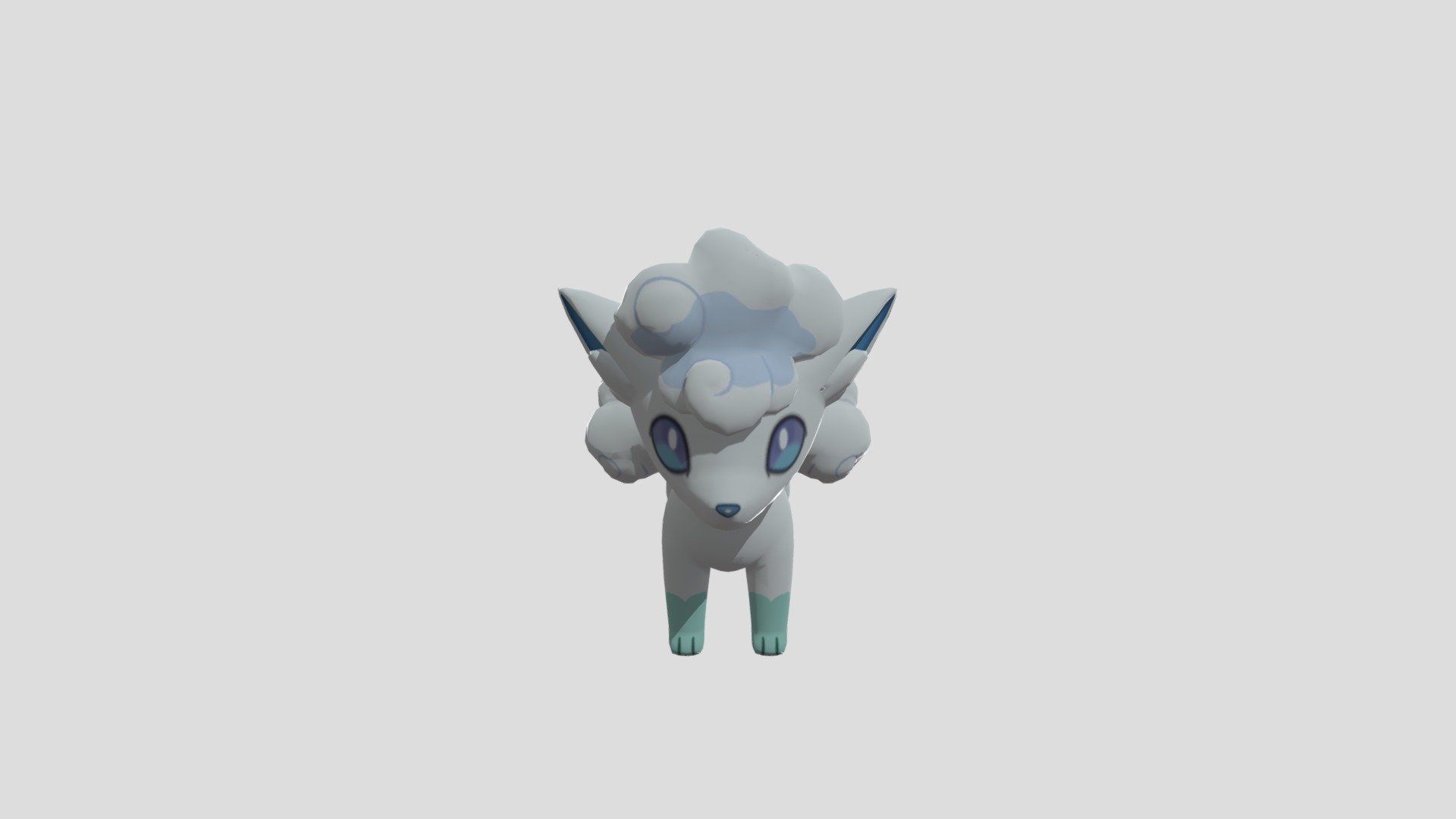 alolan vulpix 3d model