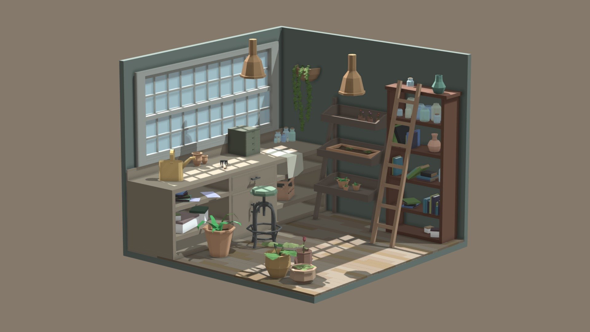 Gardeners room 3d model