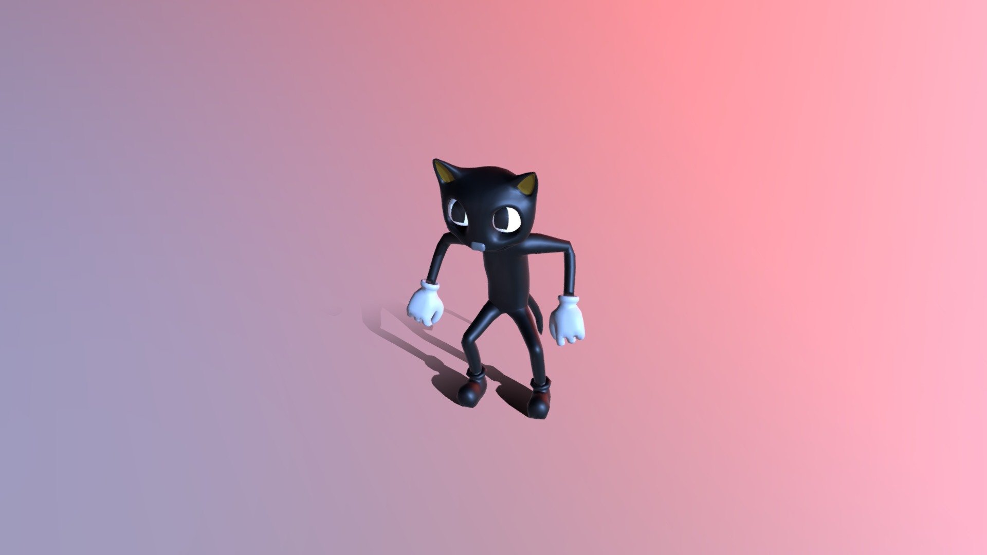 Cartoon Cat Full Rig 3d model