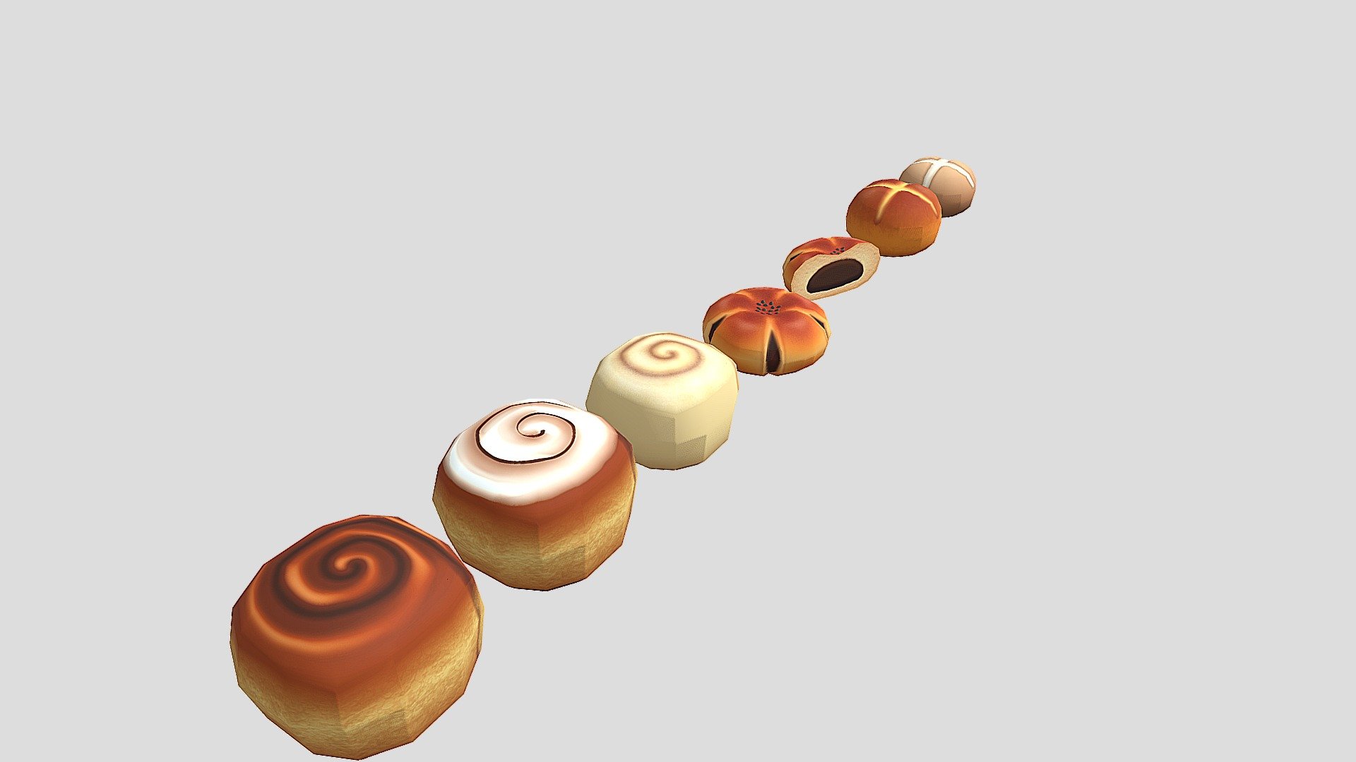 Other Cartoon Pastries 3d model