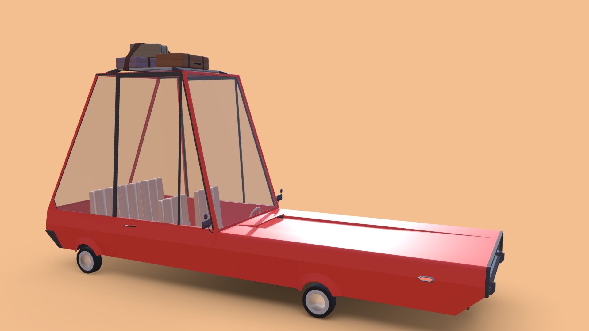 Cartoon Car 3d model