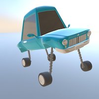 AS Cartoon Car Rigged