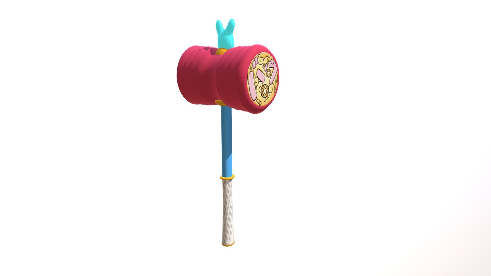 Cartoon hammer 3d model