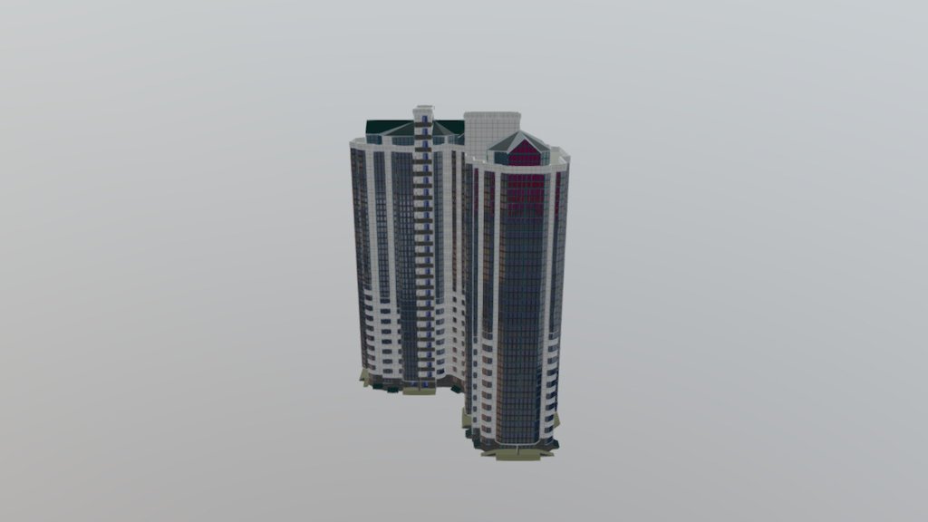 Residential complex "Admiral" Building 2 3d model