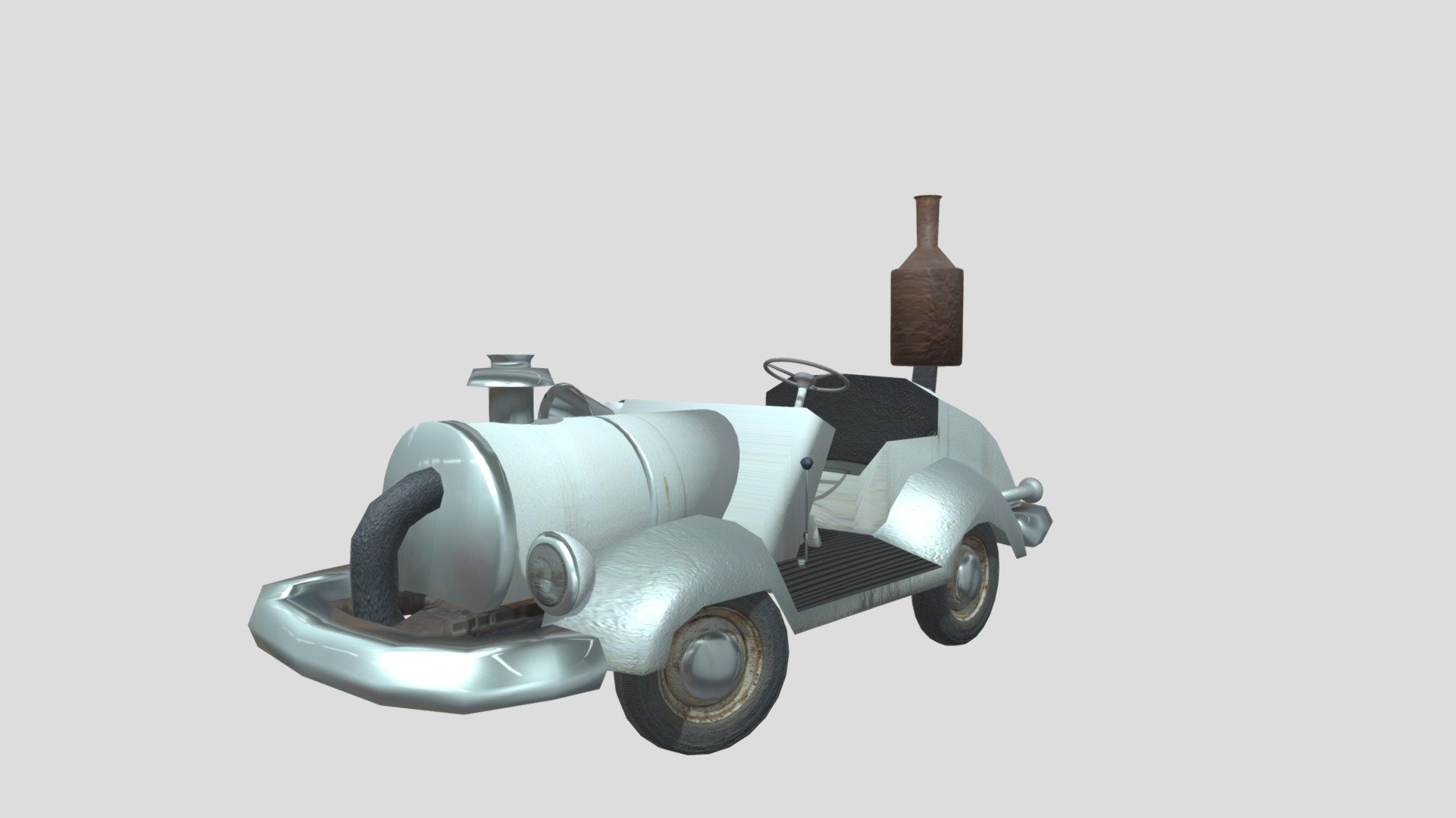 Car from cartoon 3d model