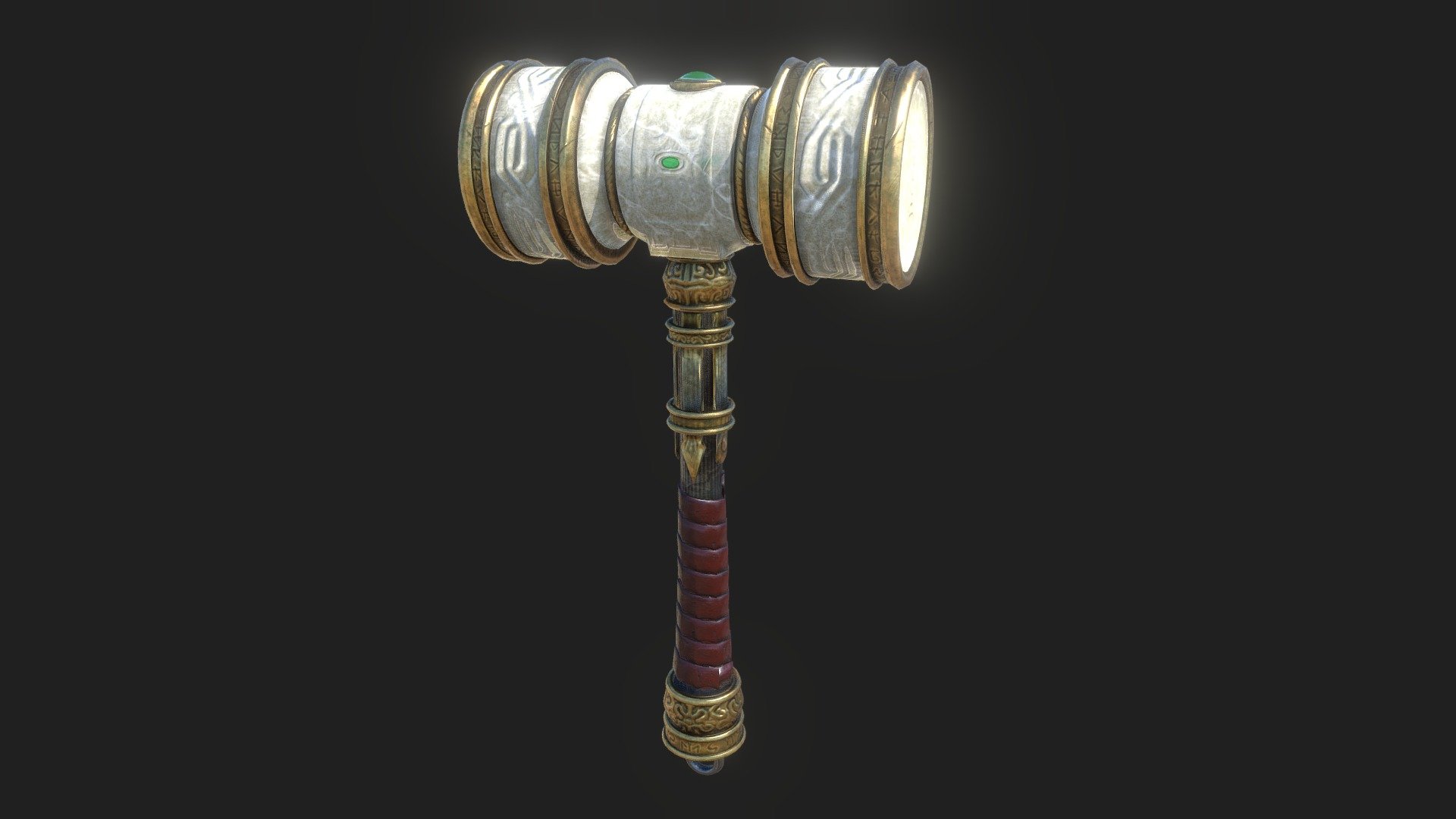 Dwarven Hammer 3d model