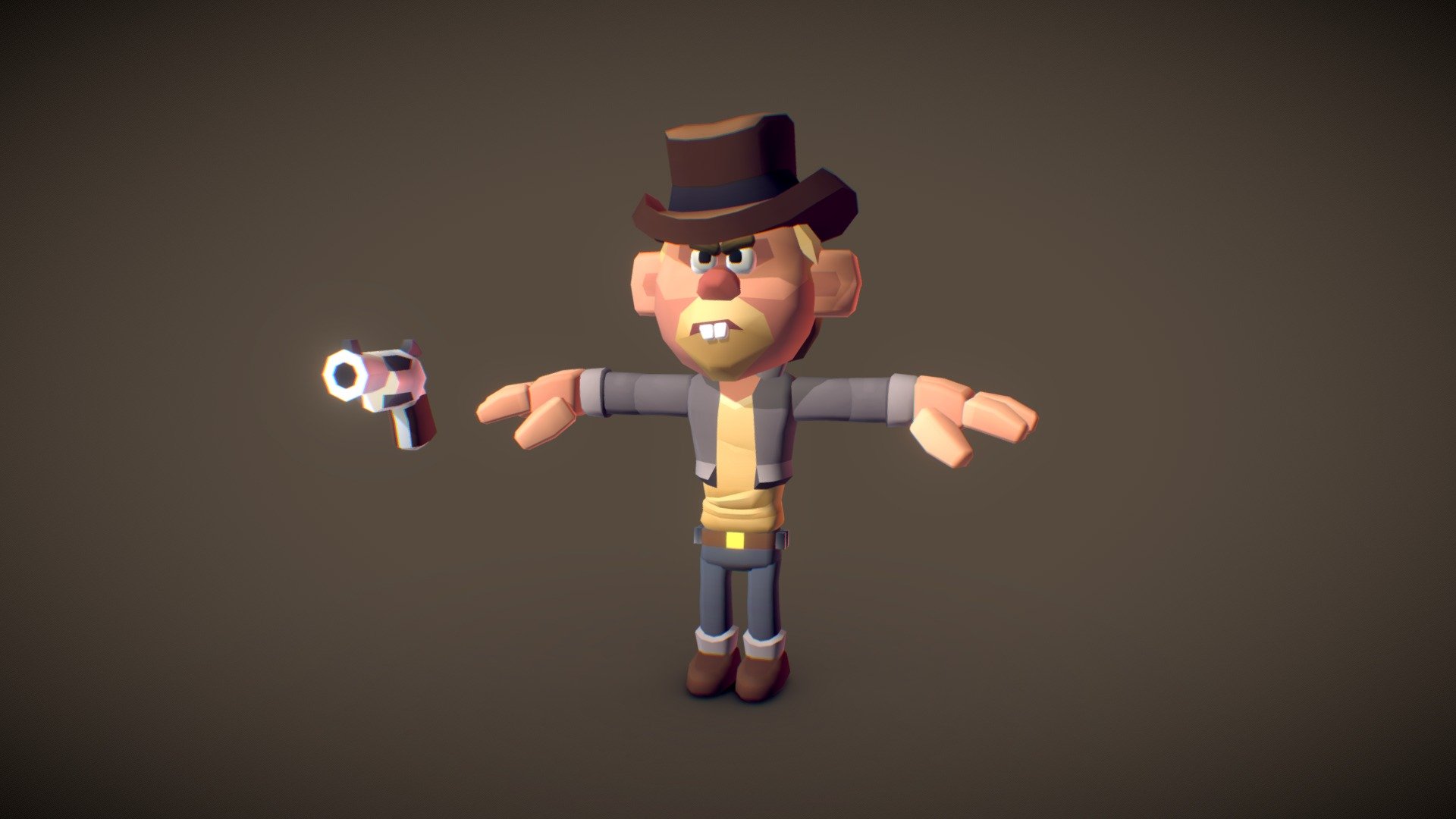 Pistol Pete 3d model