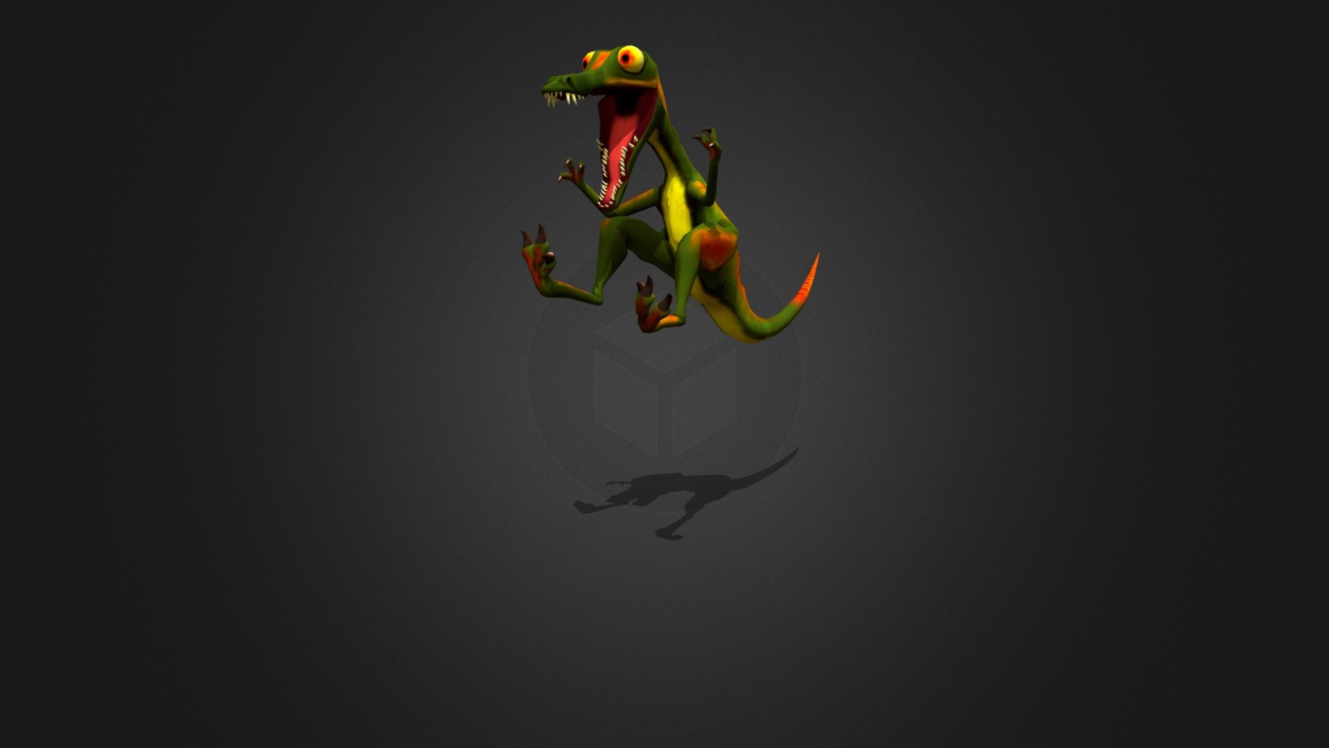 Cartoon Raptor 3d model