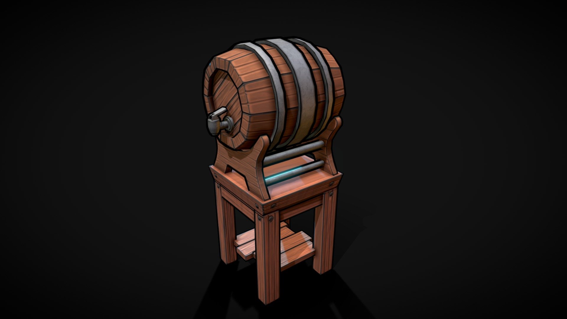 Water Barrel 3d model