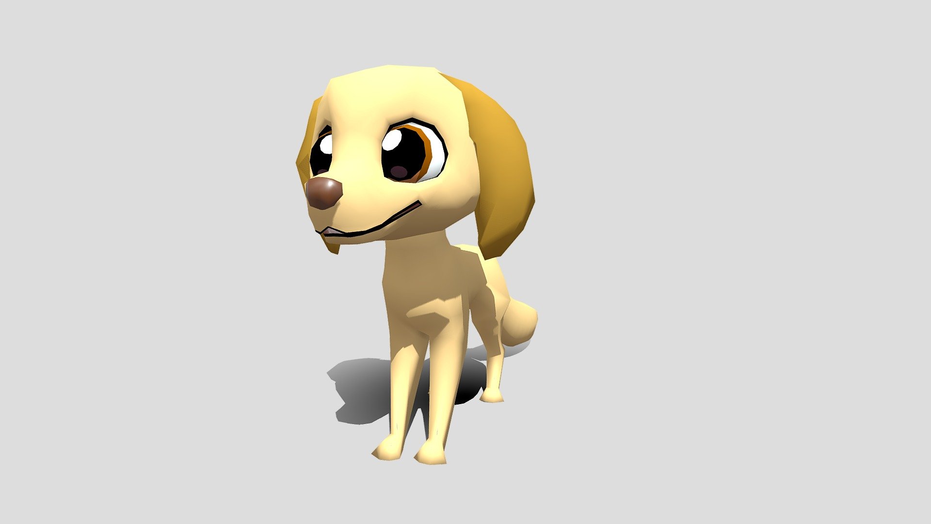 Cartoon Dog 3d model