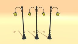 Cartoon Street Light