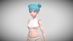 Ball Joint Doll Basemesh Neon