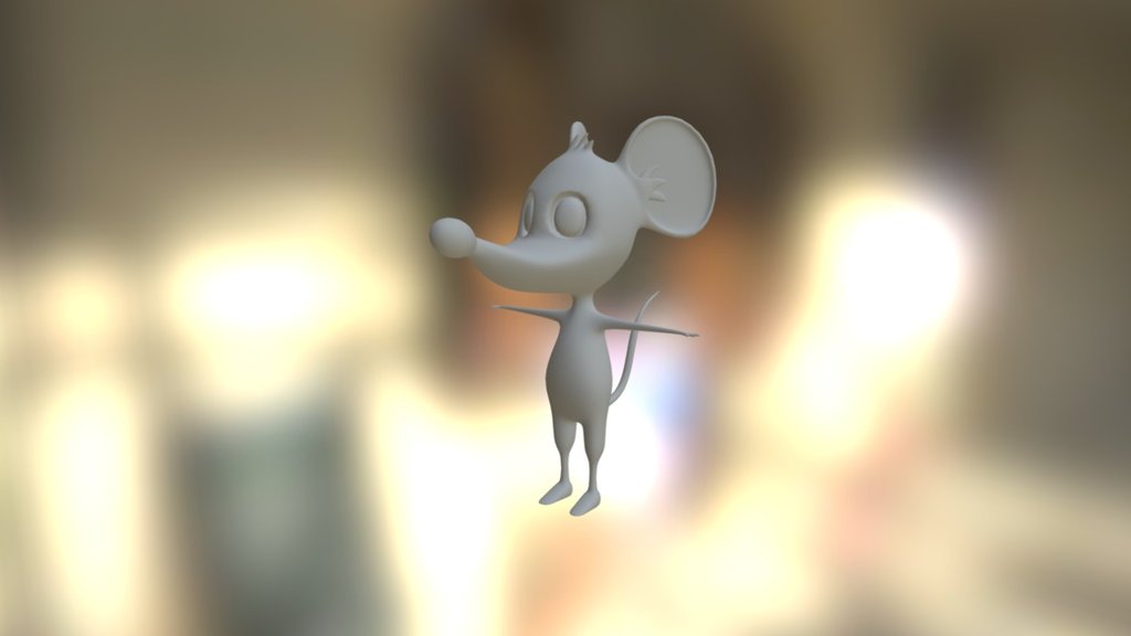 Cartoon Mouse 3d model