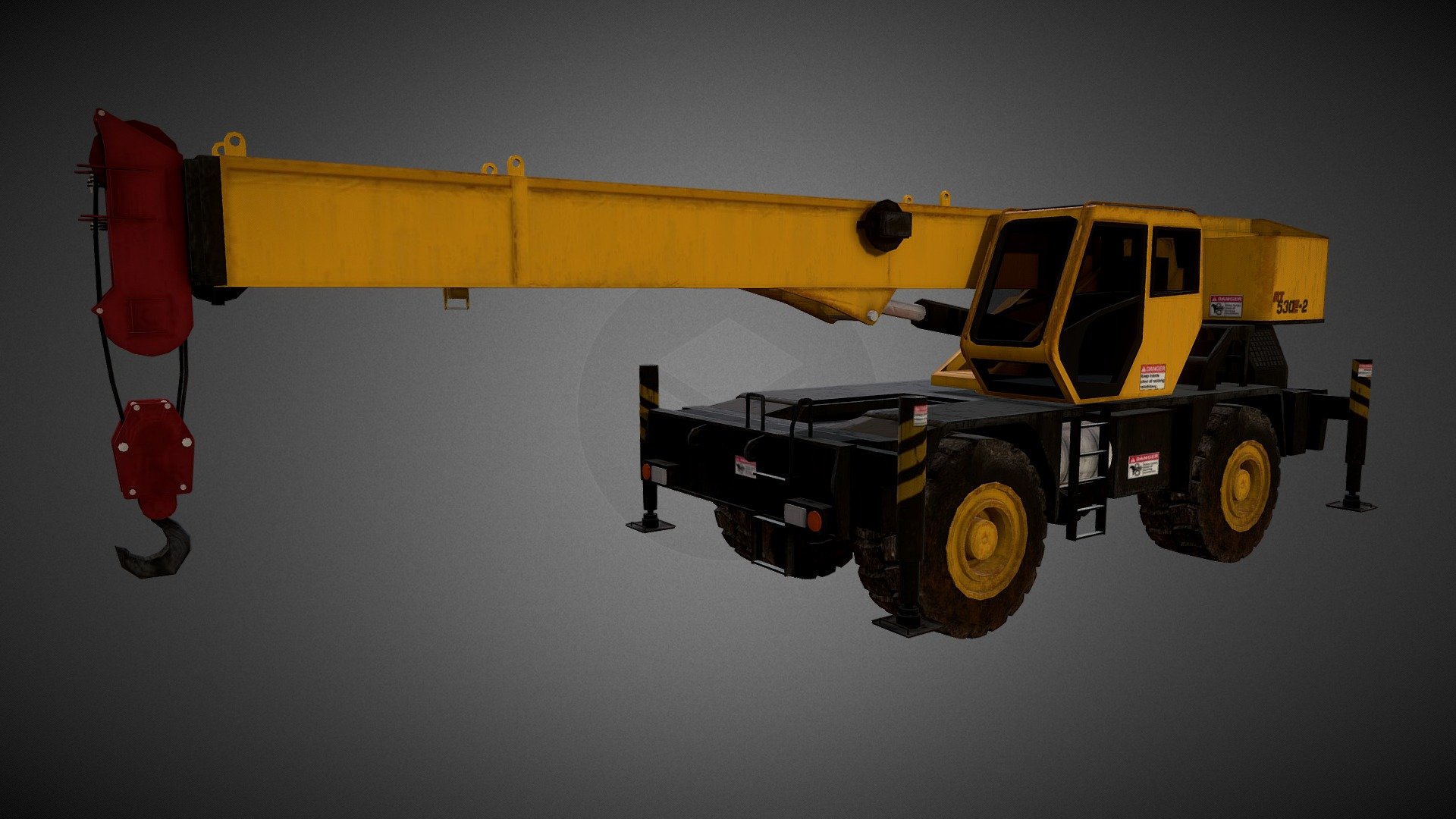 Components of Crane 3d model