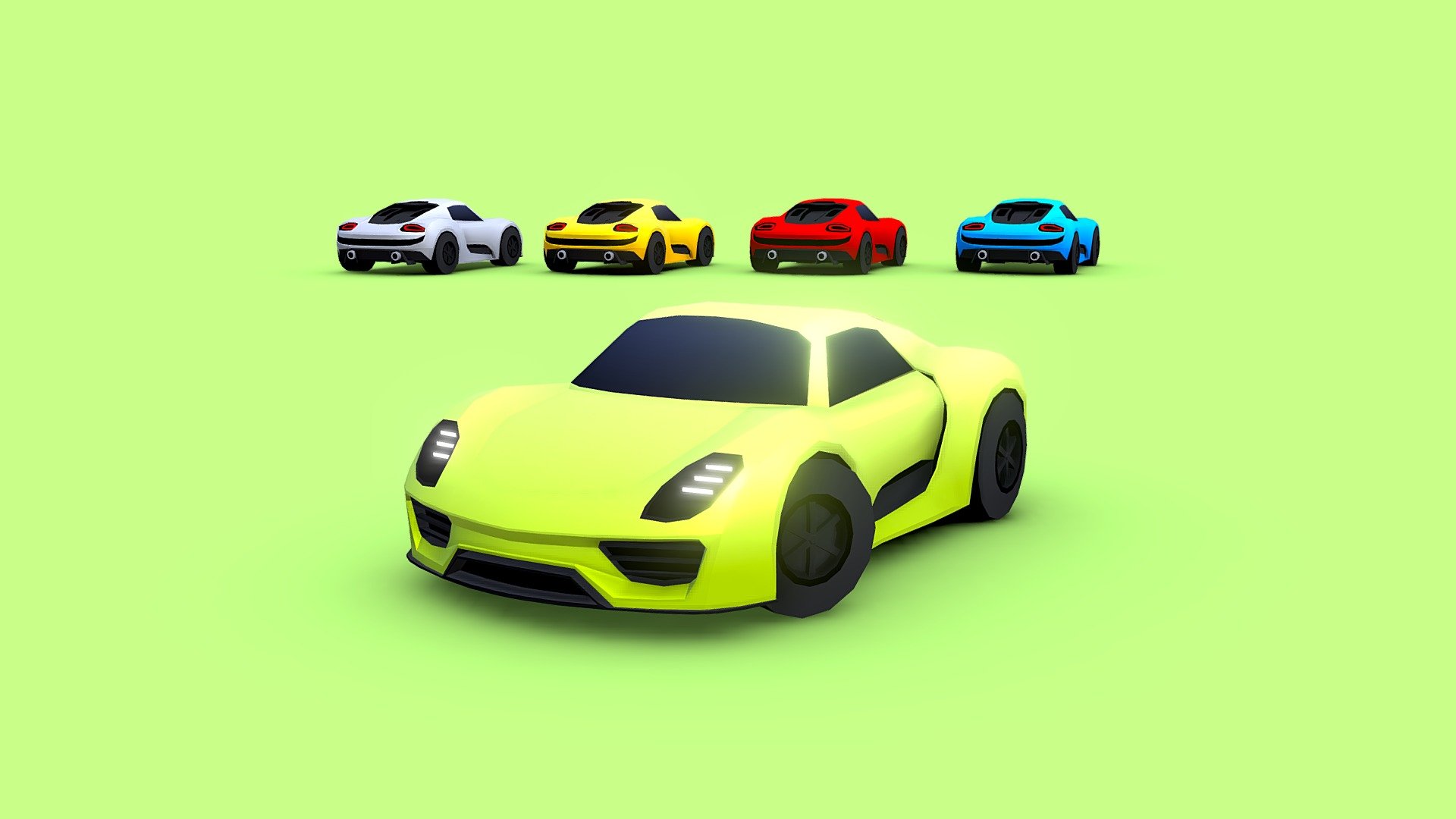 Cartoon Hypercar 2015 3d model