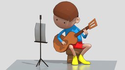 Cartoon Guitarboy