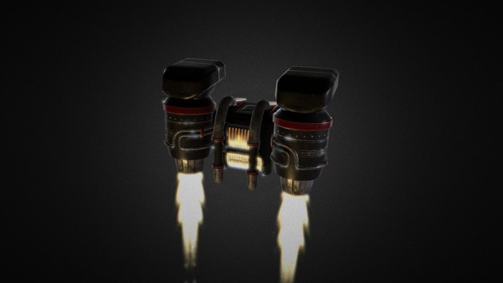 Animated Jetpack 3d model