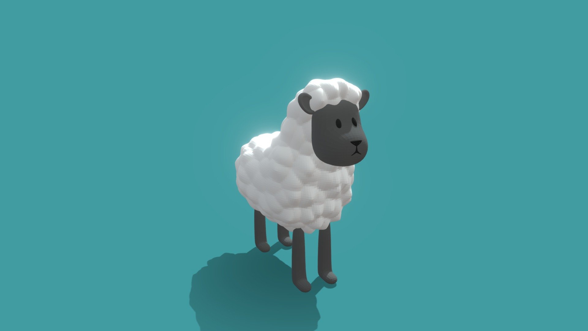 Cartoon sheep 3d model